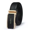 Men's personalized and fashionable leather alloy automatic buckle business versatile young people's belt wholesale bestseller at street stalls Item Picture